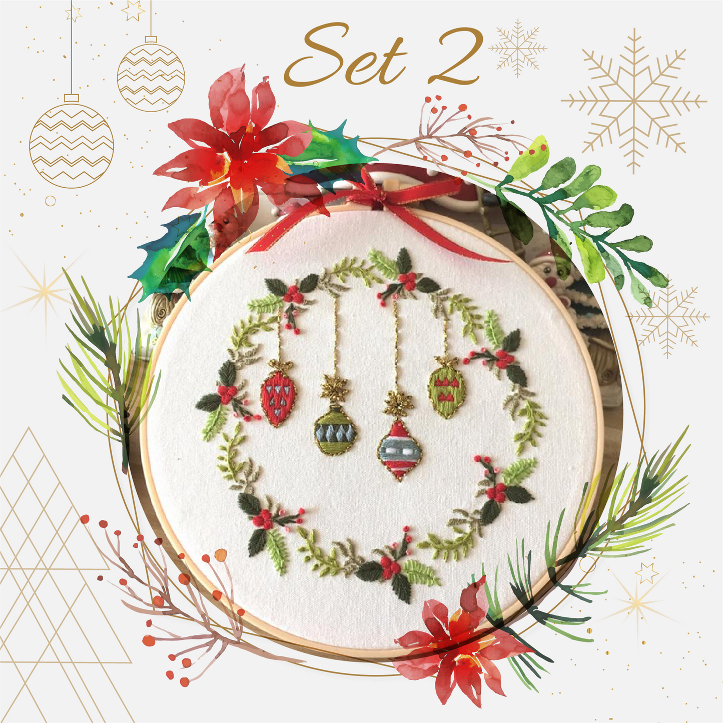 Christmas Embroidery DIY Starter Kit