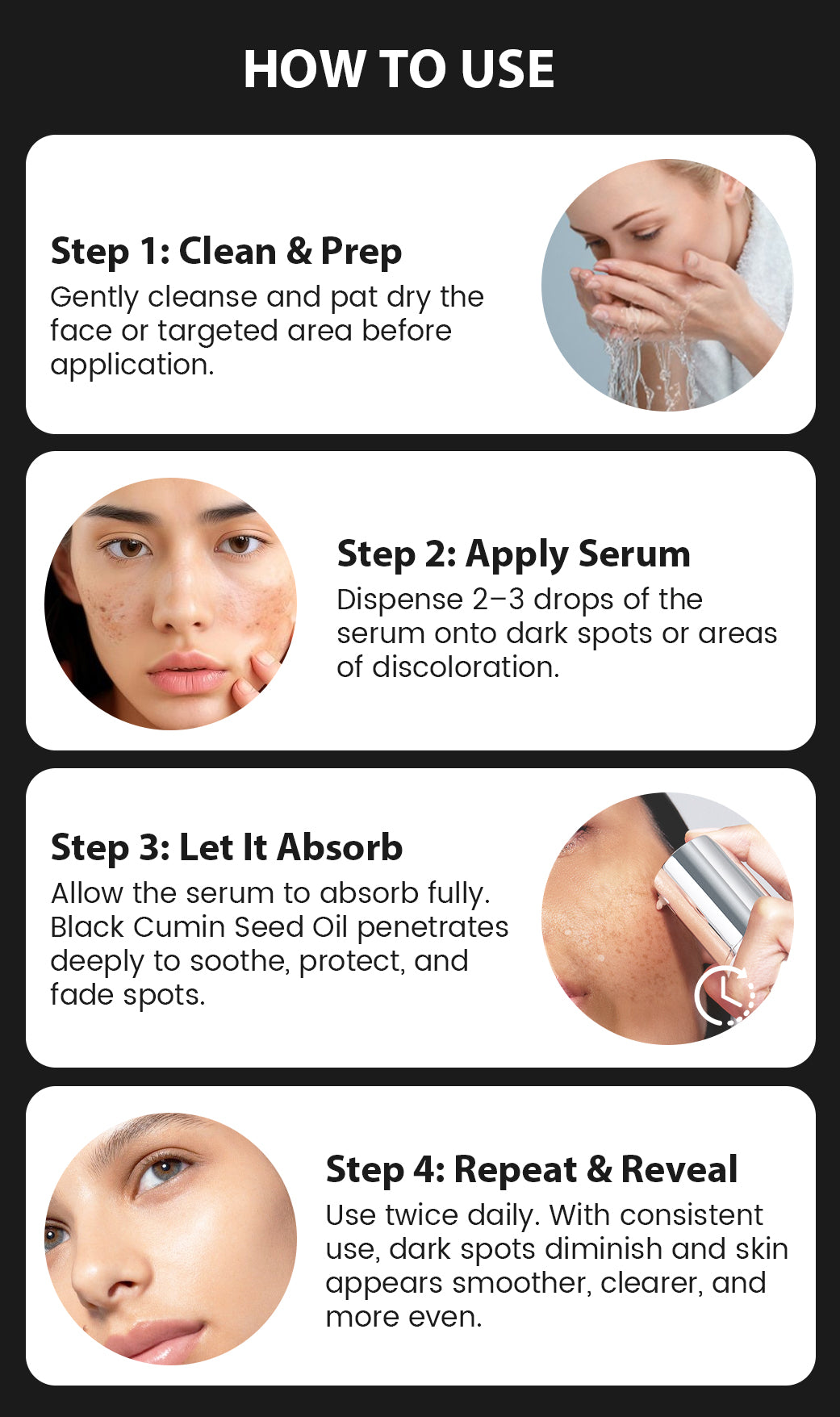 Oveallgo® Korean HerbErase Reedle Shot 100 Black Cumin Seed Oil Dark Spot Corrector Serum 24 Oveallgo® Korean HerbErase Reedle Shot 100 Black Cumin Seed Oil Dark Spot Corrector Serum