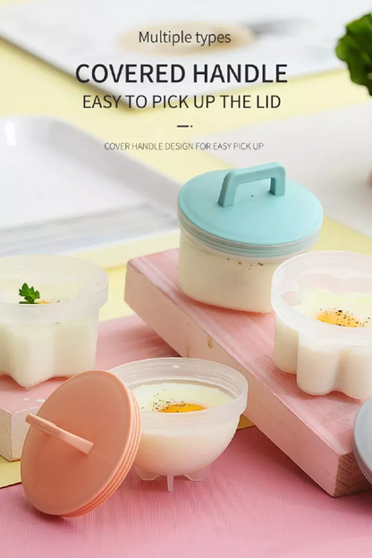 iRosesilk™ Easy 4 Shape Multi-Use Poached Egg Mold Set