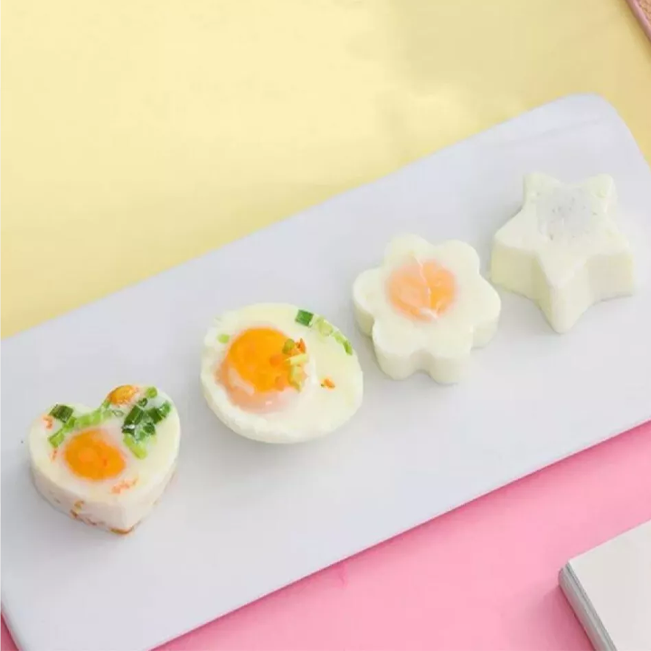 iRosesilk™ Easy 4 Shape Multi-Use Poached Egg Mold Set