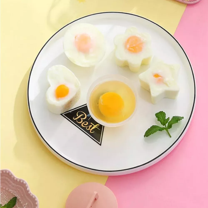 iRosesilk™ Easy 4 Shape Multi-Use Poached Egg Mold Set