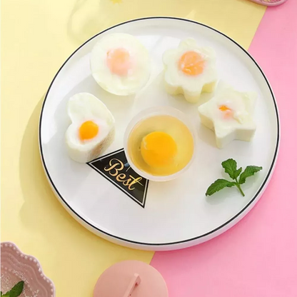 iRosesilk™ Easy 4 Shape Multi-Use Poached Egg Mold Set